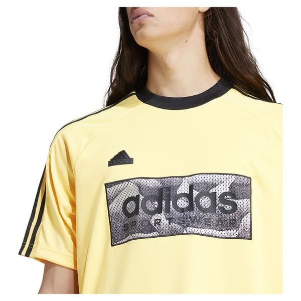 Adidas Tiro Aop T-shirt Med Korta ärmar Gul XL / Regular Kvinna
