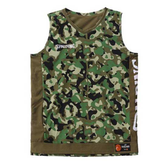 Spalding Reversible ärmlös T-shirt Grönt M Man