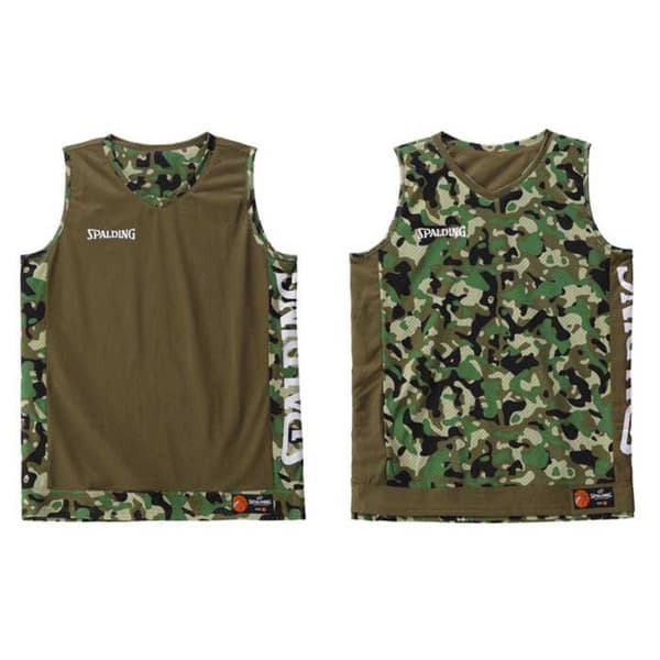 Spalding Reversible ärmlös T-shirt Grönt 3XL Man