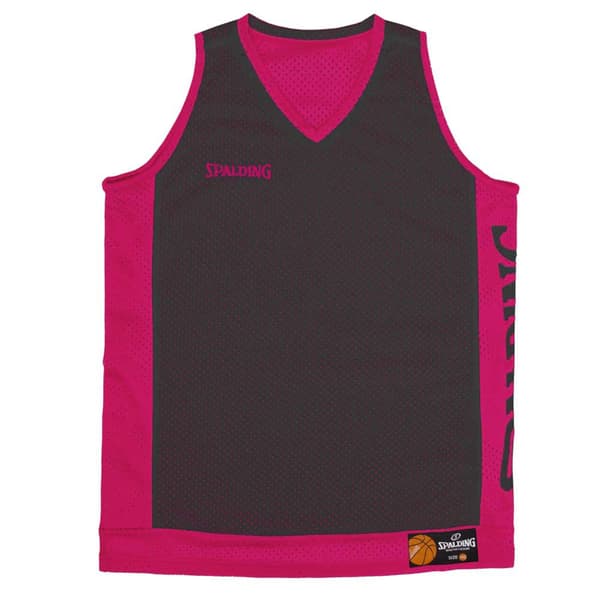 Spalding Reversible ärmlös T-shirt Svart,Rosa L Man