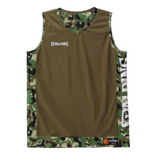 Spalding Reversible ärmlös T-shirt Grönt L Man