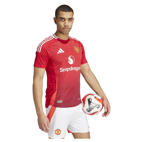 Adidas Manchester United 24/25 Authentic Hemmaställ T-shirt Med Korta ärmar Röd XS