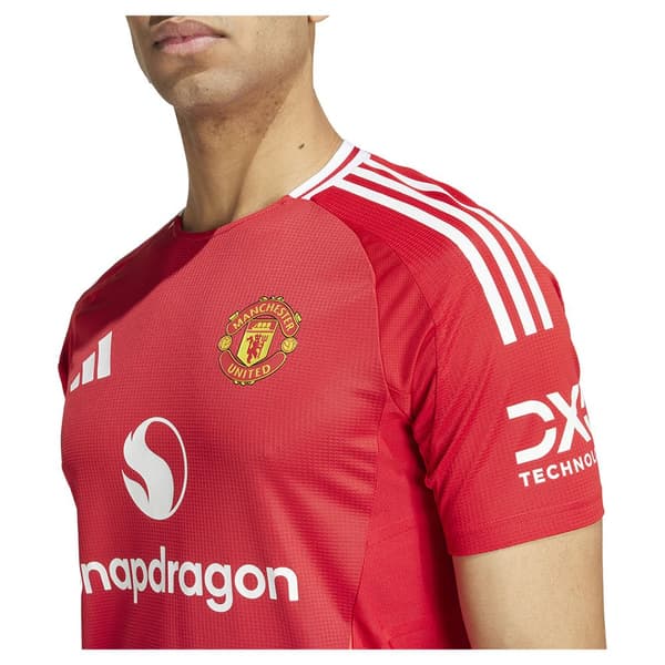 Adidas Manchester United 24/25 Authentic Hemmaställ T-shirt Med Korta ärmar Röd XS