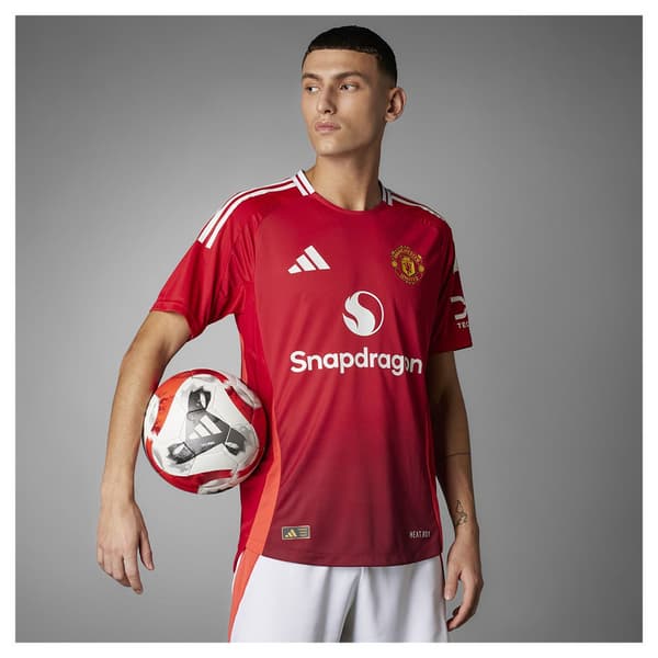 Adidas Manchester United 24/25 Authentic Hemmaställ T-shirt Med Korta ärmar Röd XS
