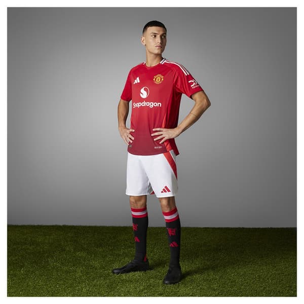 Adidas Manchester United 24/25 Authentic Hemmaställ T-shirt Med Korta ärmar Röd XS