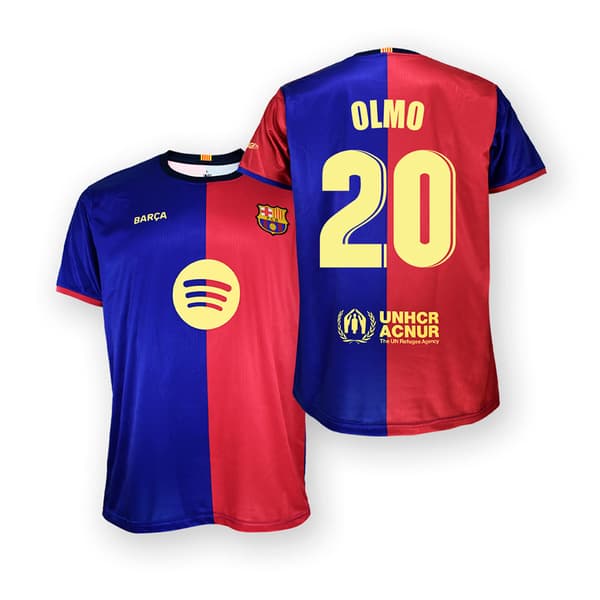 Fc Barcelona 24/25 20 Dani Olmo Home Lyhythihainen T-paita Punainen 2XL