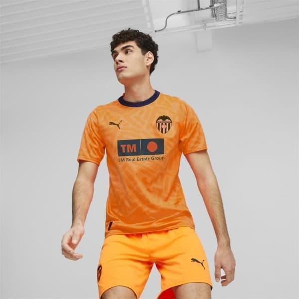 Fotbollströja - Puma - Valencia C.F. 23-24 - Orange - Herr - Korta ärmar