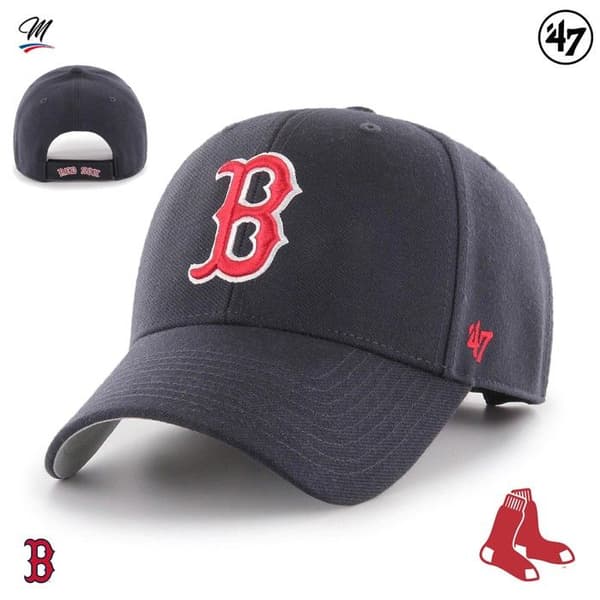 Keps - 47 Märke - Boston Red Sox MVP - One Size - Marinblå färg - För män