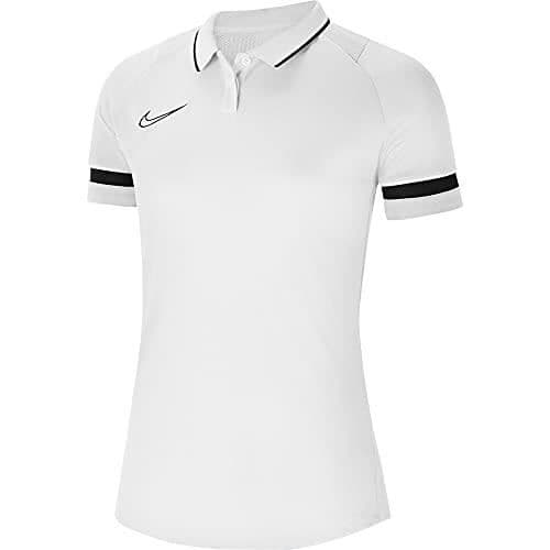 Damfotbollspolo - NIKE - Polotröja för kvinnor - Vit - Kortsleeve - Andningsbar