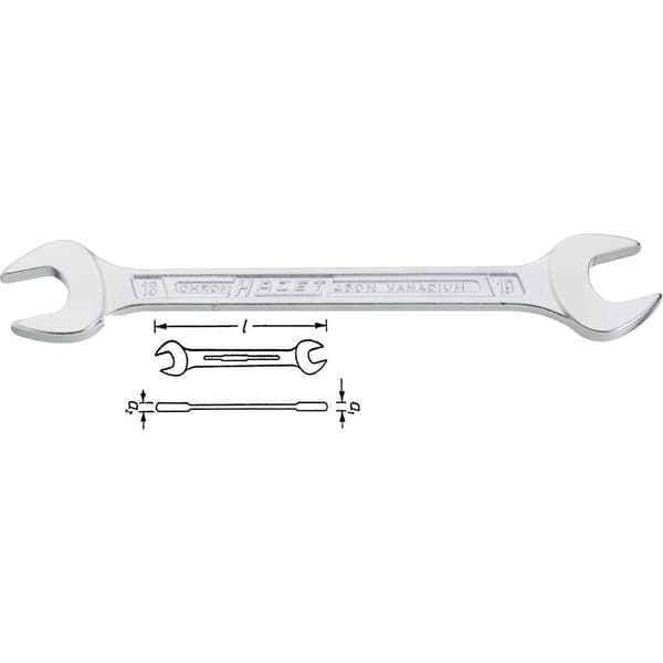 Hazet 450N-30X32 Dubbelskruvnyckel Nyckelvidd (Metrisk) (för titel) 30 - 32 mm