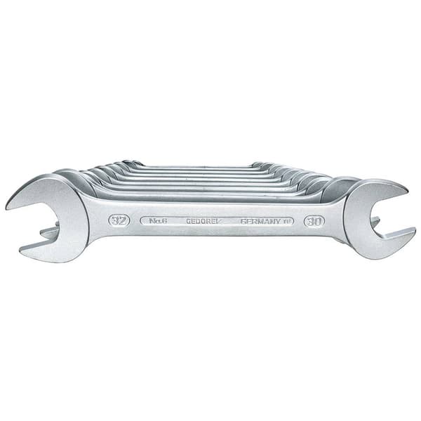 Gedore 6077620 Dubbelskruvnyckelsats 10 delar Nyckelvidd (Metrisk) (för titel) 6 - 32 mm