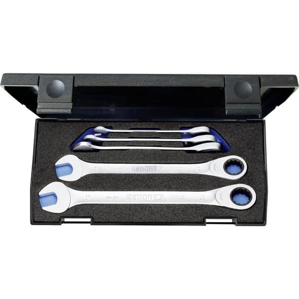 Gedore 2297434 U-ring-blocknyckelset, 5 delar Nyckelvidd (Metrisk) (för titel) 8 - 19 mm