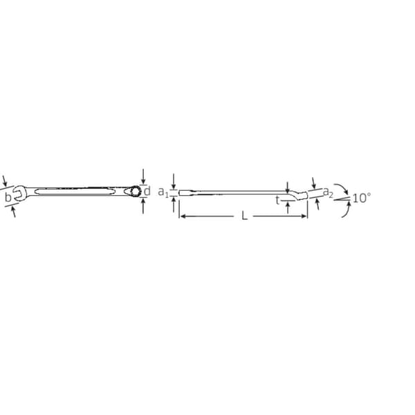 Stahlwille 40101414 14 14 Ringskruvnyckel Nyckelvidd (Metrisk) (för titel) 14 mm