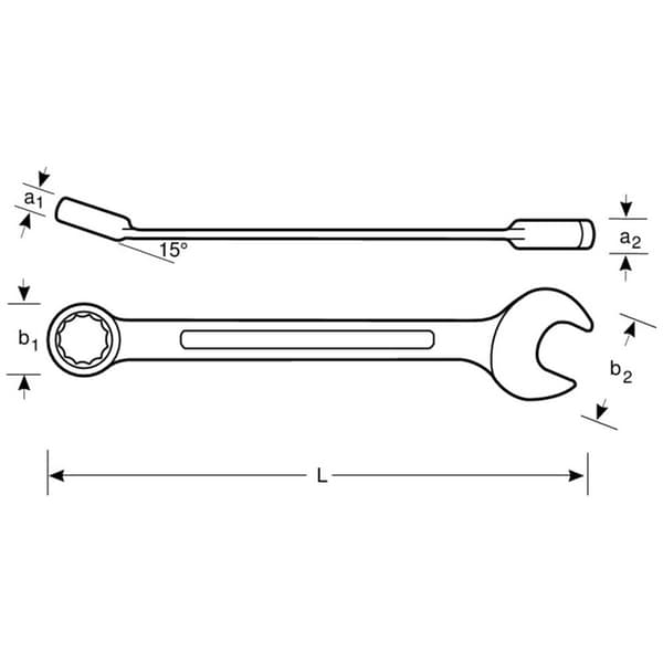 Bahco 111M-14 Ringskruvnyckel 1 st Nyckelvidd (Metrisk) (för titel) 14 mm
