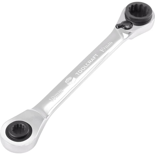 TOOLCRAFT TO-5355795 Dubbel spärrnyckel set Nyckelvidd (Metrisk) (för titel) 10 - 19 mm