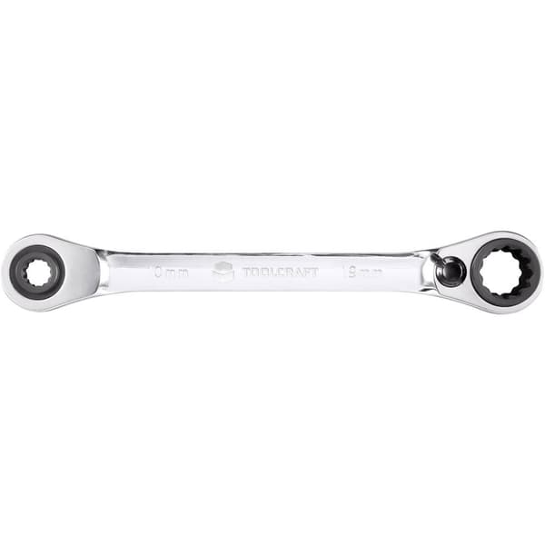 TOOLCRAFT TO-5355795 Dubbel spärrnyckel set Nyckelvidd (Metrisk) (för titel) 10 - 19 mm