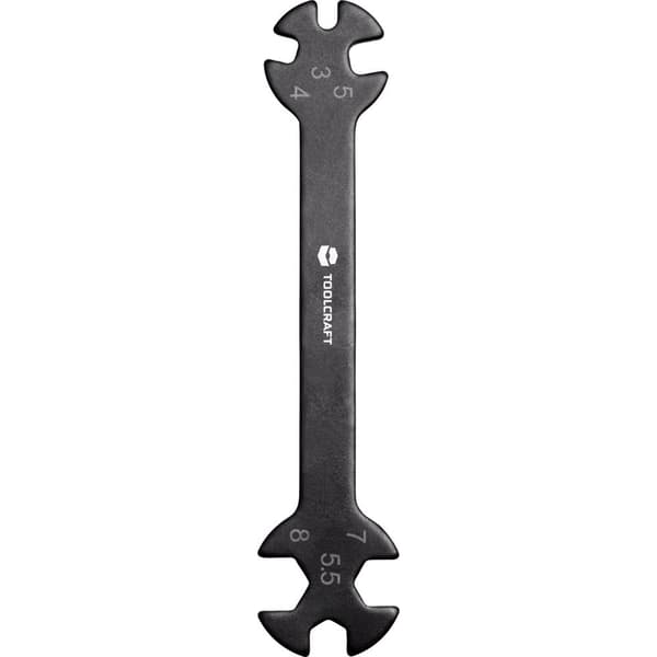 TOOLCRAFT TO-5693100 Dubbel ringnyckel Nyckelvidd (Metrisk) (för titel) 3 - 8 mm
