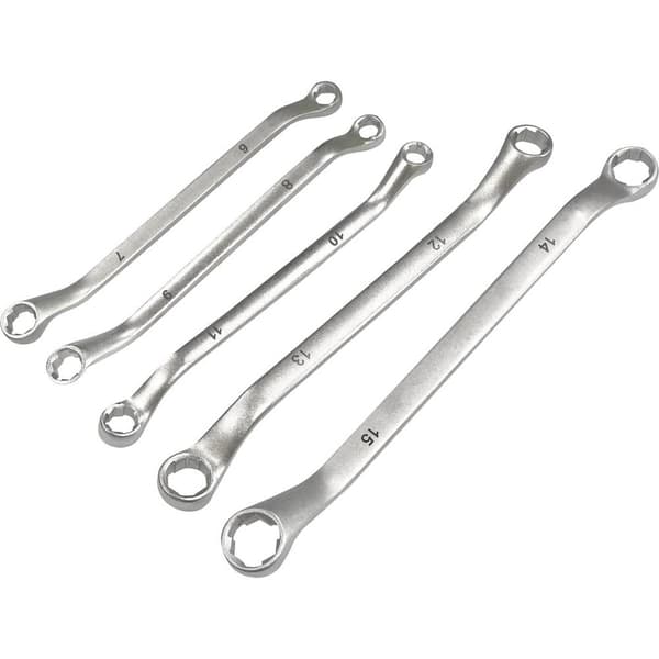 Kunzer 7SLS05 Dubbelskruvnyckelsats Nyckelvidd (Metrisk) (för titel) 6 - 15 mm
