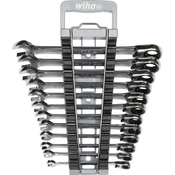 Wiha 44661 Ringskruvnyckelsats 12 delar Nyckelvidd (Metrisk) (för titel) 8 - 19 mm