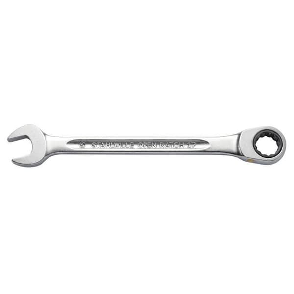 Stahlwille 40172424 17F 24 FLACH Ringspärrnyckel Nyckelvidd (Metrisk) (för titel) 8 - 19 mm