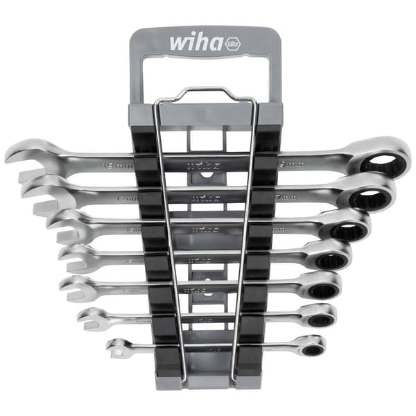 Wiha 45244 Ringspärrnyckel 8 delar Nyckelvidd (Metrisk) (för titel) 8 - 19 mm