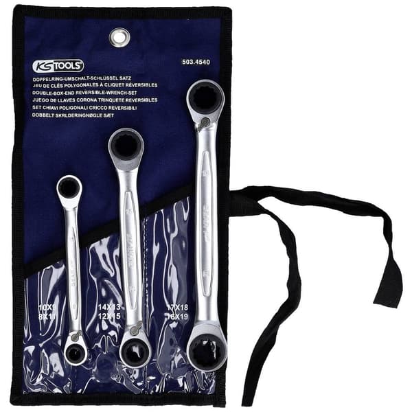 KS Tools 503.4540 503.4540 Ringnyckel-set 3 delar Nyckelvidd (Metrisk) (för titel) 8 - 19 mm