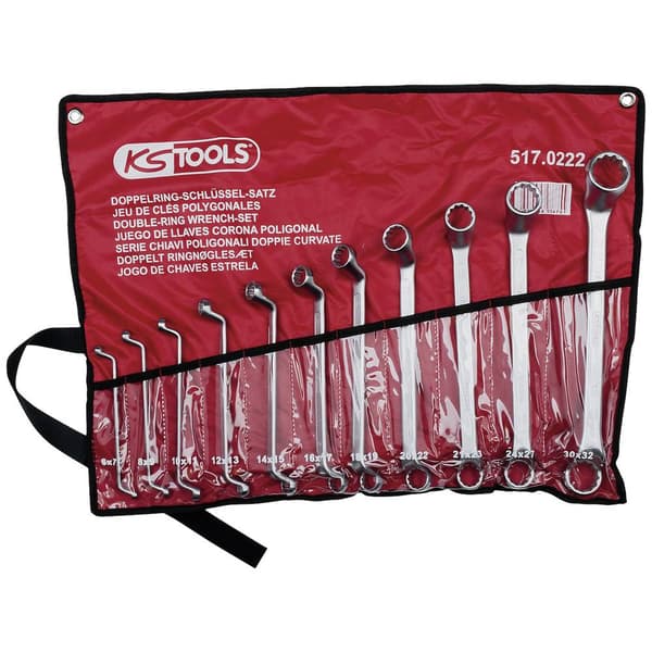 KS Tools 517.0222 517.0222 Ringnyckel 11 delar Nyckelvidd (Metrisk) (för titel) 6 - 32 mm