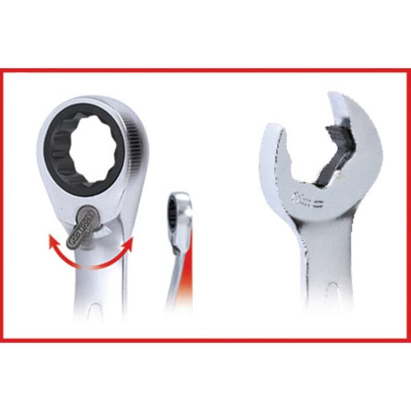 KS Tools 503.5905 Ringskruvnyckelsats 5 delar Nyckelvidd (Metrisk) (för titel) 19 mm