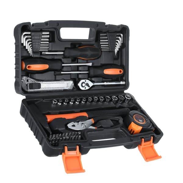 57-osainen. Socket Wrench Auton Korjaustyökalu Työkalulaatikko Säilytyskotelo