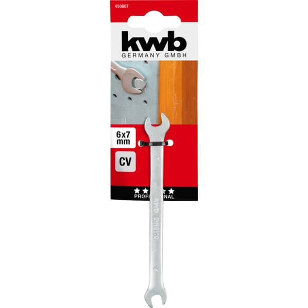 kwb 450607 Dubbelskruvnyckel 1 st Nyckelvidd (Metrisk) (för titel) 6 - 7 mm