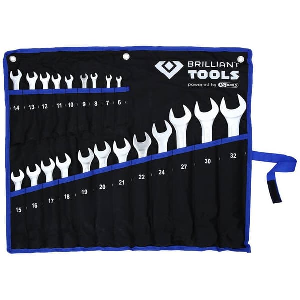 Brilliant Tools BT011021 Ringskruvnyckelsats 21 delar Nyckelvidd (Metrisk) (för titel) 8 - 53 mm