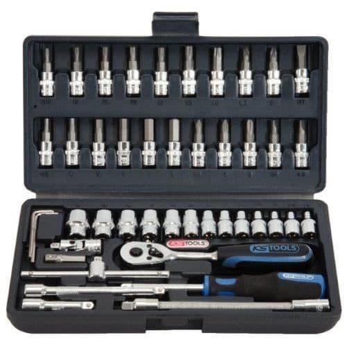 KS Tools F6 1/4 - CHROMEmat - 46 delar - 911.0646