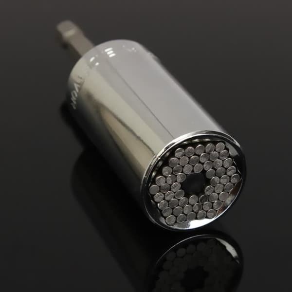 Universal ETC-120A Hylsnyckel Ratchet Driver Adapter Borr 7-19mm