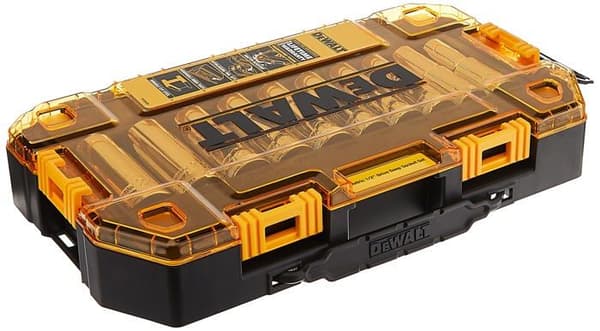 Spärrnyckel - hylsnyckel - momentnyckel Dewalt - DWMT73815 - Set med 10 metriska hylsor, 1/2" drivning ()