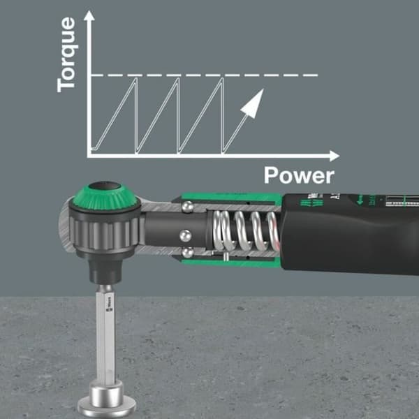 Wera Safe A1 momentnyckel - Svart/Grön - 2/12 Nm