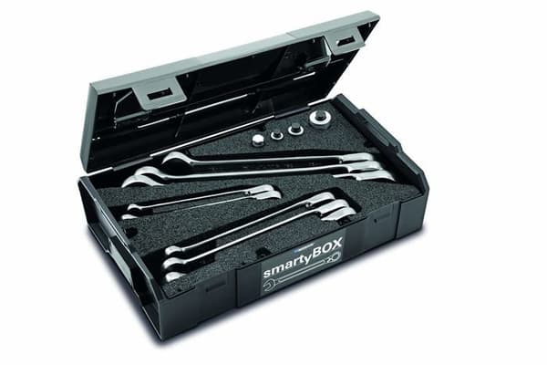 Spärrnyckel - Hylsnyckel - momentnyckel Matador - 81450189 - 8145 0189 SmartyBOX S3 Set med 12 delar Svart