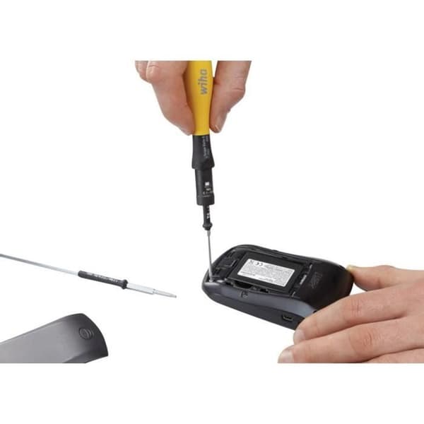 Momentskruvmejsel - WIHA - TorqueVario®-S ESD - 13 delar - ESD-skydd - IEC 61340-5-1 standard