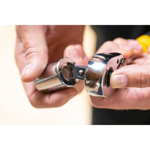 STANLEY 72-tands 1/2"-spärr - STMT82665-1 - Grå - Ljus satinfinish - Reverseringsspak i metall