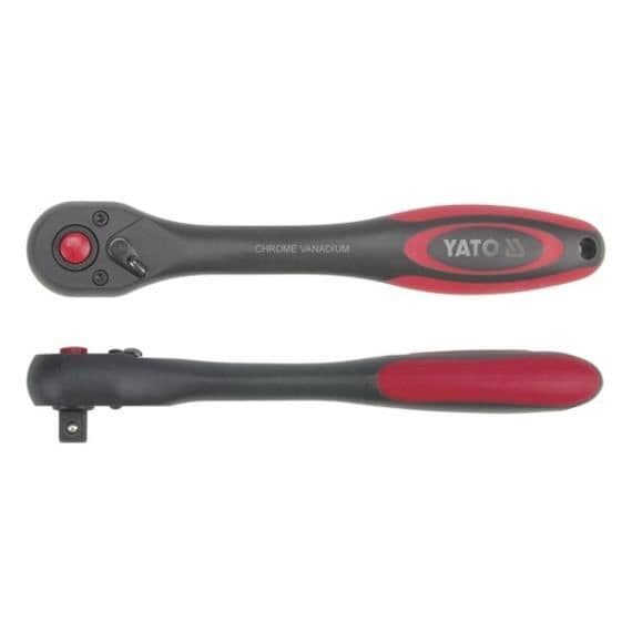 Yato YT-0290, balktyp momentnyckel, mekanisk, 1-4", svart-röd, plast, 14,4 cm