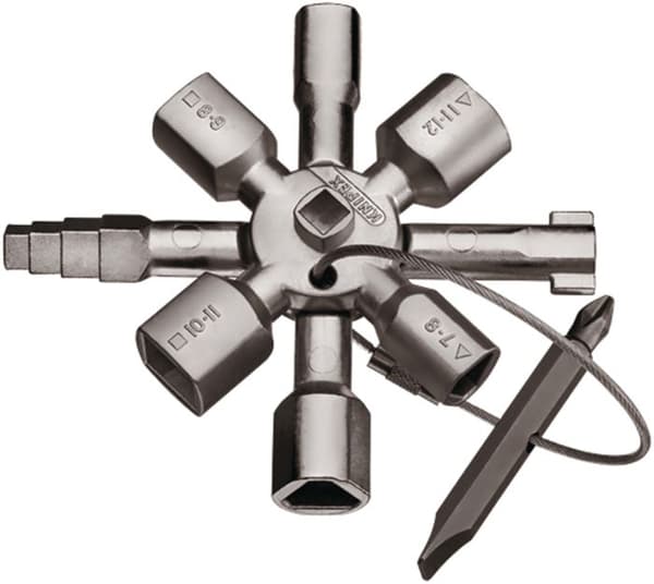 TWINKEY® universalnyckel för styrskåp med 8 uttag - KNIPEX - 001101