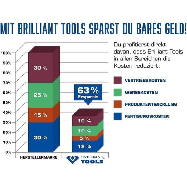 Polygonal spärrnyckel BRILLIANT TOOLS BT013724 - 24 mm