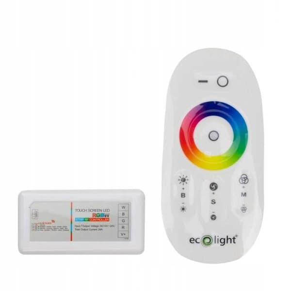 LED RGBW radiocontroller med fjernbetjening 24A 288W RF
