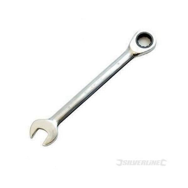 Kombinationsspärrnyckel och rakt huvud - SILVERLINE - 13 mm - Härdat och härdat krom-vanadinstål
