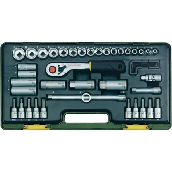 Set med 44 nycklar 10 mm (3/8") Proxxon - Skiftnyckel - Proxxon - Kromvanadinstål - Med spärr