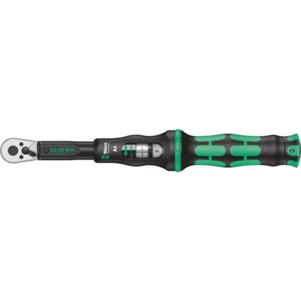 Rörnyckel - Wera Tools - Click-Torque A 6 - Svart och grön - 1 st - 1/4"