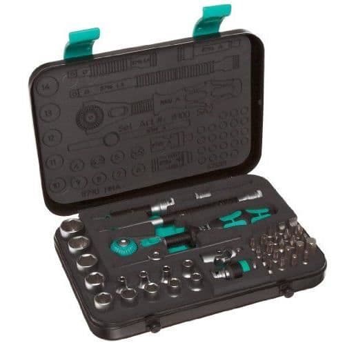 Wera Zyklop / 05003533001 Spärrnyckelsats 1/4" 8100 SA 2 42 stycken (tysk import)