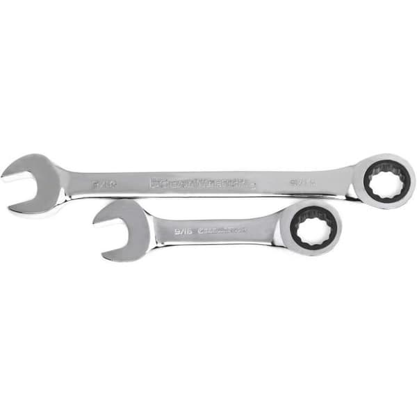 Kombinerade hylsnycklar - GEARWRENCH - 85034 - 34 delar - 5 graders vinkel - Tunn huvud
