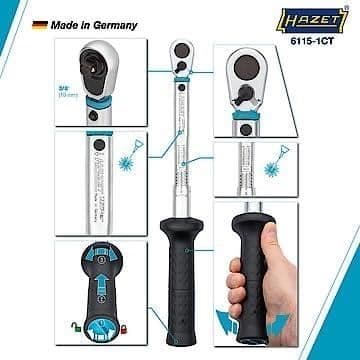 Clé dynamométrique HAZET 6115-1CT massiv fyrkant 10 mm