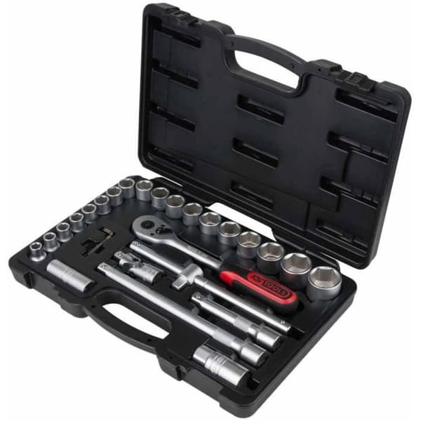 KS Tools 28-delad spärr- och hylssats 1/2" CLASSIC 917.0728