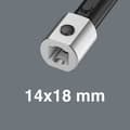Miniatyrbild 3 av 4: Wera 05075657001 Klickmomentnyckel Click-Torque X 7 för utbytbara verktyg, 10-100 Nm, 14x18 x 10-100 Nm